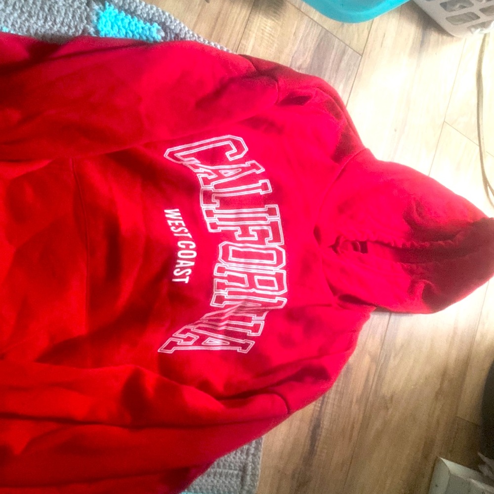Shein red hoodie